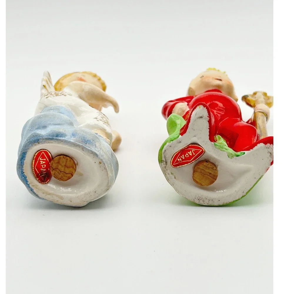 Vintage Angel and Devil Salt and Pepper Shakers Artmark Japan 1950s Kitsch